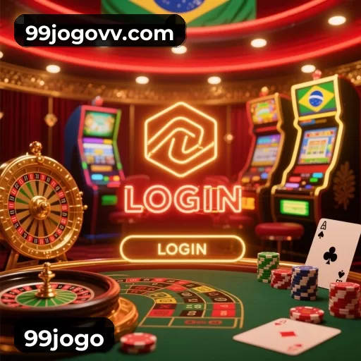 Tela de boas-vindas e lobby de jogos do aplicativo 99jogo